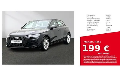 Usata Audi A3 Comfort 110 CV (80 kW) 2022 Nero Berlina