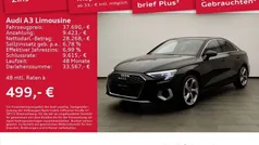 Brillantschwarz Neu 2024 Audi A3 Advanced Plus Limousine | 37.690 € (Fairer Preis)