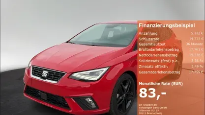 Gebraucht Seat Ibiza Black Edition 150 PS (110 kW) 2024 Rot Kleinwagen