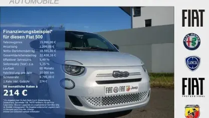 Neu Fiat 500 Icon 65 PS (47 kW) 2026 Schwarz Kleinwagen