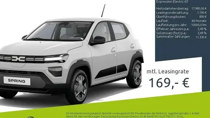 Grau Neu 2025 Dacia Spring Expression Kleinwagen | 17.980 € (Fairer Preis)