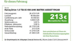Grau Gebraucht 2024 Skoda Karoq Drive SUV | 28.470 € (Fairer Preis)