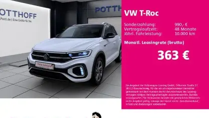 Gebraucht VW T-Roc R-line 150 PS (110 kW) 2023 Pure white SUV