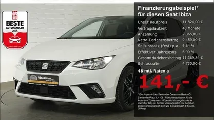 Gebraucht Seat Ibiza Reference 80 PS (58 kW) 2018 Weiss Kleinwagen
