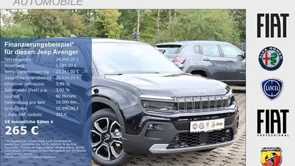 Volcano black (schwarz) Neu 2025 Jeep Avenger Summit SUV | 24.990 € (Fairer Preis)