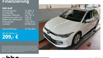 Gebraucht VW Golf VIII Life 116 PS (85 kW) 2025 Weiß Limousine