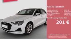 Weiß Gebraucht 2025 Audi A3 Sportback Advanced Limousine | 28.180 € (Fairer Preis)