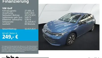 Gebraucht VW Golf VIII Life 150 PS (110 kW) 2025 Blau Limousine