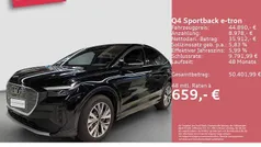Mythosschwarz metallic Gebraucht 2025 Audi Q4 Sportback e-tron Ambiente SUV | 44.890 € (Fairer Preis)