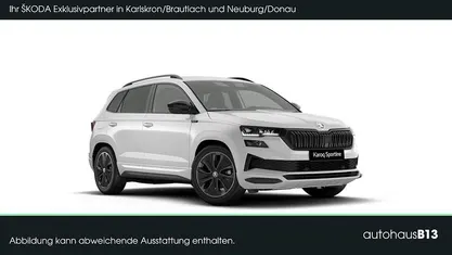 Moonweiß perleffekt Neu 2025 Skoda Karoq SportLine SUV | 38.990 € (Fairer Preis)