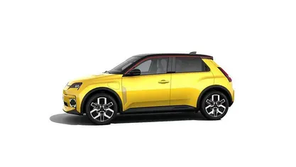 Neu Renault 5 E-Tech Urban 89 kW (122 PS) 2025 Pop yellow!, black pearlschwarz metallic (gelb) Limousine