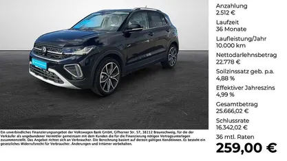 Deep black perleffekt Gebraucht 2025 VW T-Cross Style SUV | 25.290 € (Fairer Preis)