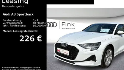 Gebraucht Audi A3 Advanced Plus 150 PS (110 kW) 2025 Gletscherweiß metallic Limousine