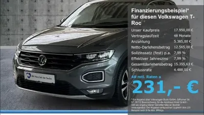 Gebraucht VW T-Roc United 150 PS (110 kW) 2020 Grau SUV