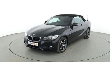 Używany BMW 218 Sport Line 136 KM (100 kW) 2016 Czarny Kabriolet