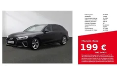 Mythosschwarz metallic Gebraucht 2023 Audi A4 S-Line Kombi | 30.880 € (Guter Preis)