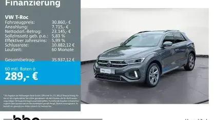 Gebraucht VW T-Roc R-line 150 PS (110 kW) 2025 Grau SUV
