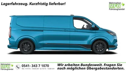 Digital aqua blue metallic Neu 2025 Ford E-Transit Sport Van | 44.011 € (Fairer Preis)