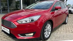 Candyrotmetallic (rot) Gebraucht 2015 Ford Focus Titanium Kombi | 9.990 € (Fairer Preis)