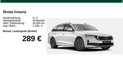 Weiß Neu 2025 Skoda Octavia Selection Kombi | 32.870 € (Fairer Preis)