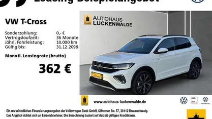 Pure white Neu 2025 VW T-Cross R-line SUV | 28.888 € (Fairer Preis)