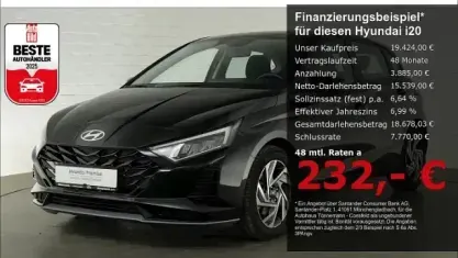 Gebraucht Hyundai i20 Trend 101 PS (74 kW) 2025 Schwarz Limousine