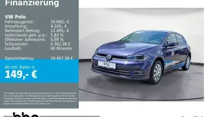 Gebraucht VW Polo Style 95 PS (69 kW) 2021 Violett Kleinwagen