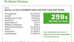 Unbekannt (metallic) Gebraucht 2023 Skoda Kamiq Tour SUV | 22.970 € (Fairer Preis)