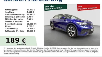 Blue dusk metallic Gebraucht 2023 VW ID.5 Pro SUV | 31.310 € (Fairer Preis)