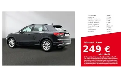 Second-hand Audi Q3 Advanced 150 CP (110 kW) 2022 Negru SUV