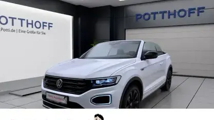 Gebraucht VW T-Roc Cabriolet R-line 150 PS (110 kW) 2021 Weiß Cabrio