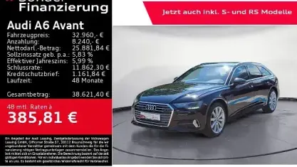 Gebraucht Audi A6 Sport 265 PS (194 kW) 2022 Mythosschwarz metallic Kombi