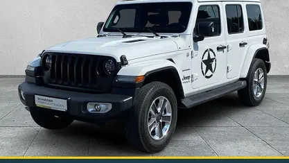 Gebraucht Jeep Wrangler Unlimited Sahara 272 PS (200 kW) 2020 Weiß SUV