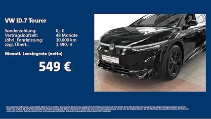 Neu VW ID.7 Pro 210 kW (286 PS) 2026 Schwarz Kombi