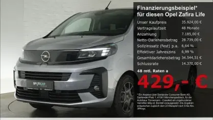 Gebraucht Opel Zafira Life Edition 179 PS (131 kW) 2026 Kontrast grau Van / Kleinbus
