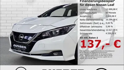 Gebraucht Nissan Leaf Acenta 110 kW (150 PS) 2021 Weiß Kleinwagen