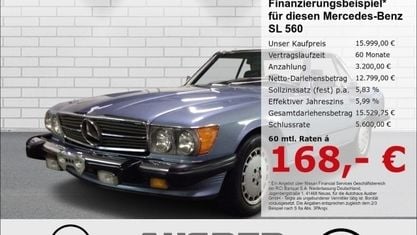 Używany Mercedes 560 230 KM (169 kW) 1987 Niebieski Kabriolet