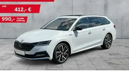 Gebraucht Skoda Octavia SportLine 190 PS (139 kW) 2022 Weiß Kombi