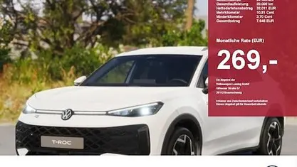 Neu VW T-Roc Style 150 PS (110 kW) 2025 Schwarz SUV