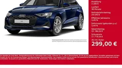 Navarrablau metallic Gebraucht 2024 Audi A3 Sportback Advanced Limousine | 31.825 € (Fairer Preis)