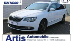 Moonweiss metallic Gebraucht 2015 Skoda Superb Elegance Kombi | 13.900 € (Fairer Preis)