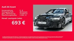 Mythosschwarz metallic Neu 2024 Audi A6 S-Line Kombi | 78.296 € (Etwas zu teuer)