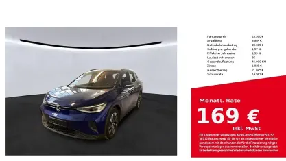 Second-hand VW ID.4 Pro 150 kW (204 CP) 2021 Albastru SUV