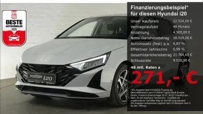 Neu Hyundai i20 Prime 90 PS (66 kW) 2026 Lumen grey Limousine