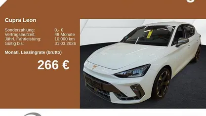 Glacial weiß metallic (metallic) Gebraucht 2025 Cupra Leon Limousine | 29.980 € (Guter Preis)