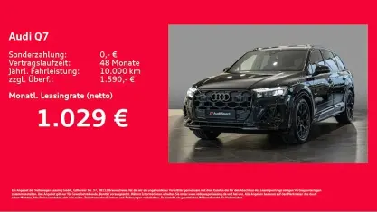Neu Audi Q7 S-Line 394 PS (289 kW) 2026 Schwarz SUV