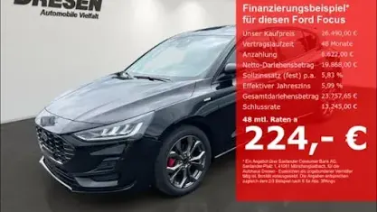 Neu Ford Focus ST-Line 125 PS (91 kW) 2026 Schwarz Limousine