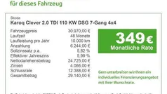 Grau Gebraucht 2022 Skoda Karoq Clever SUV | 30.970 € (Fairer Preis)
