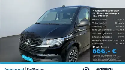 Gebraucht VW Multivan Trendline 150 PS (110 kW) 2022 Deep black Van / Kleinbus