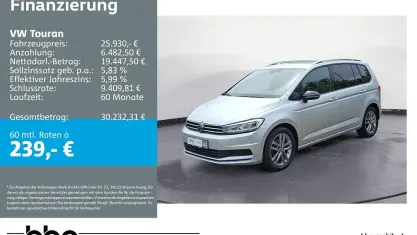Gebraucht VW Touran Active 150 PS (110 kW) 2021 Reflexsilber metallic Van / Kleinbus